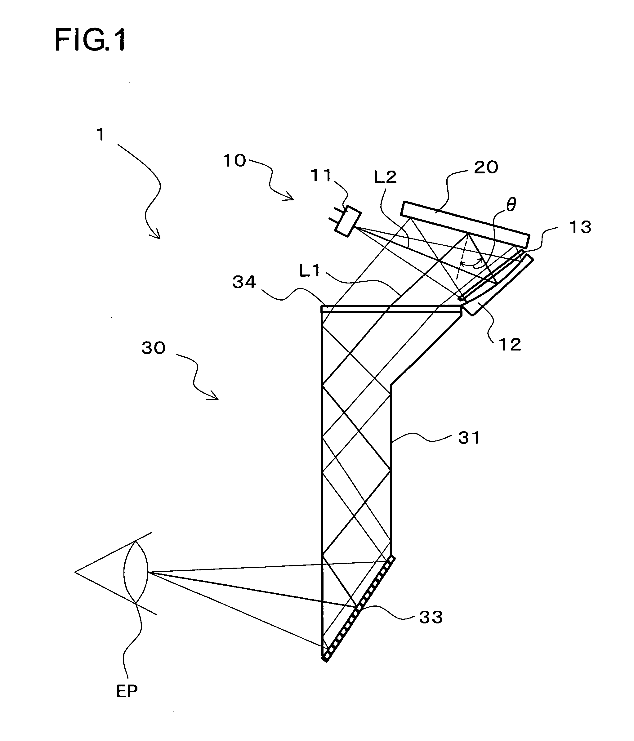 Image display apparatus and head mount display