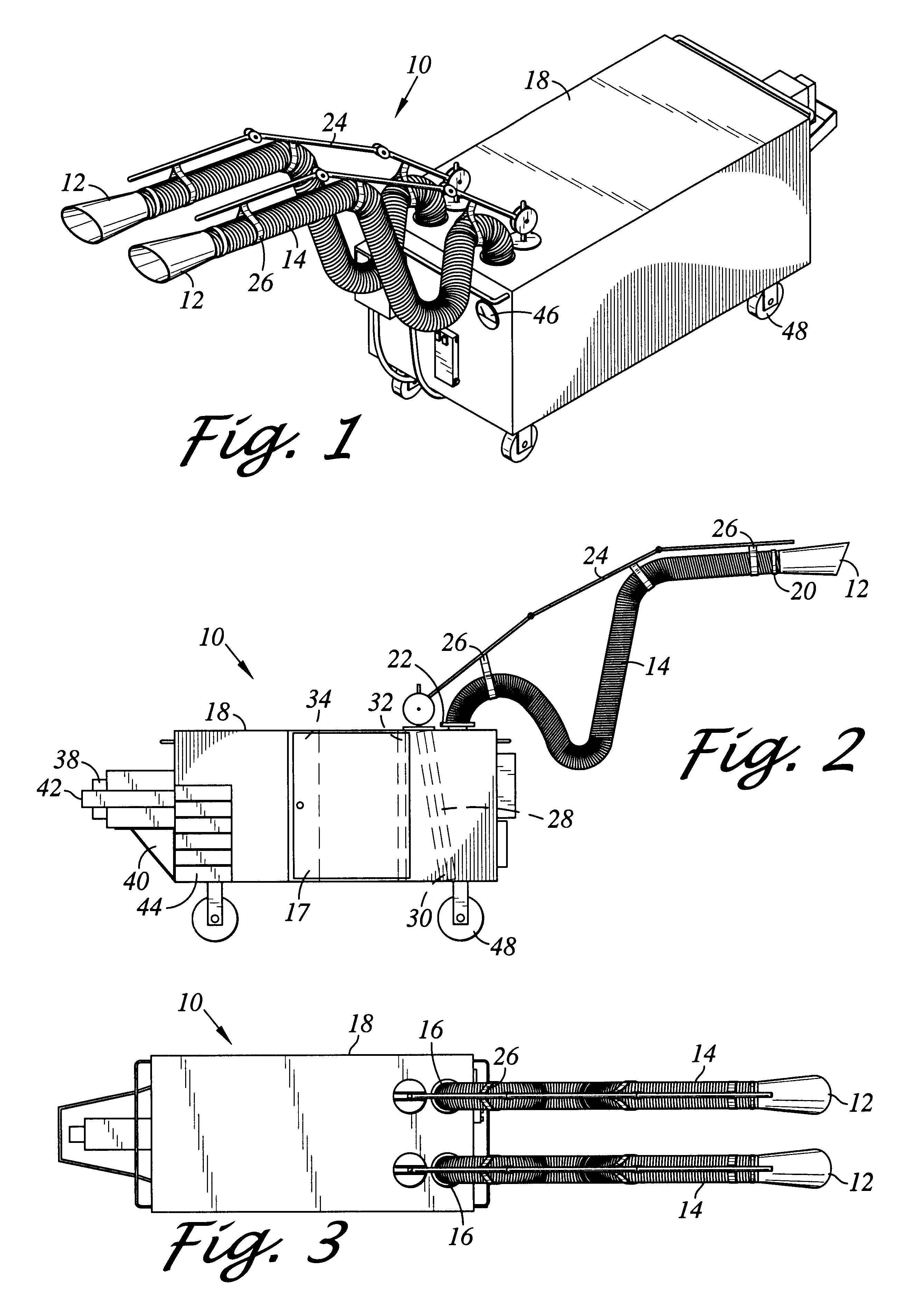 Portable air pollution control apparatus