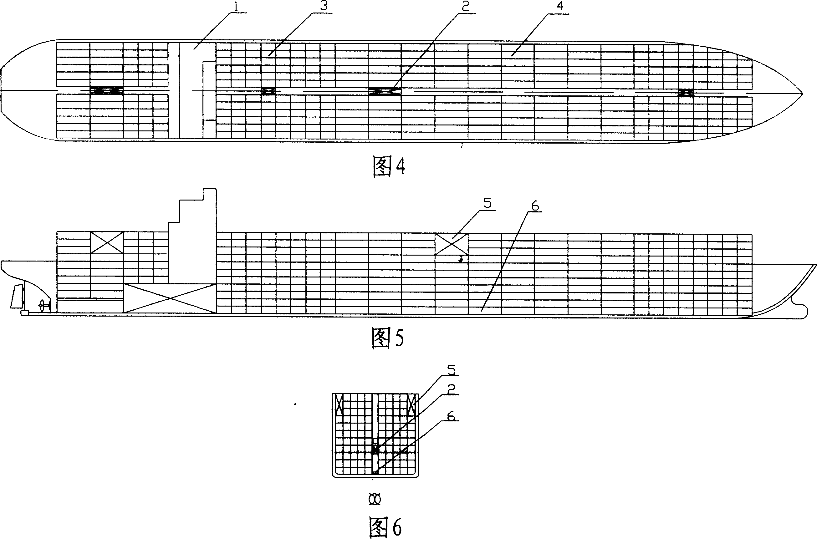 Automation container boat, dock and using method of warehouse transportation system composing the automation container boat and dock