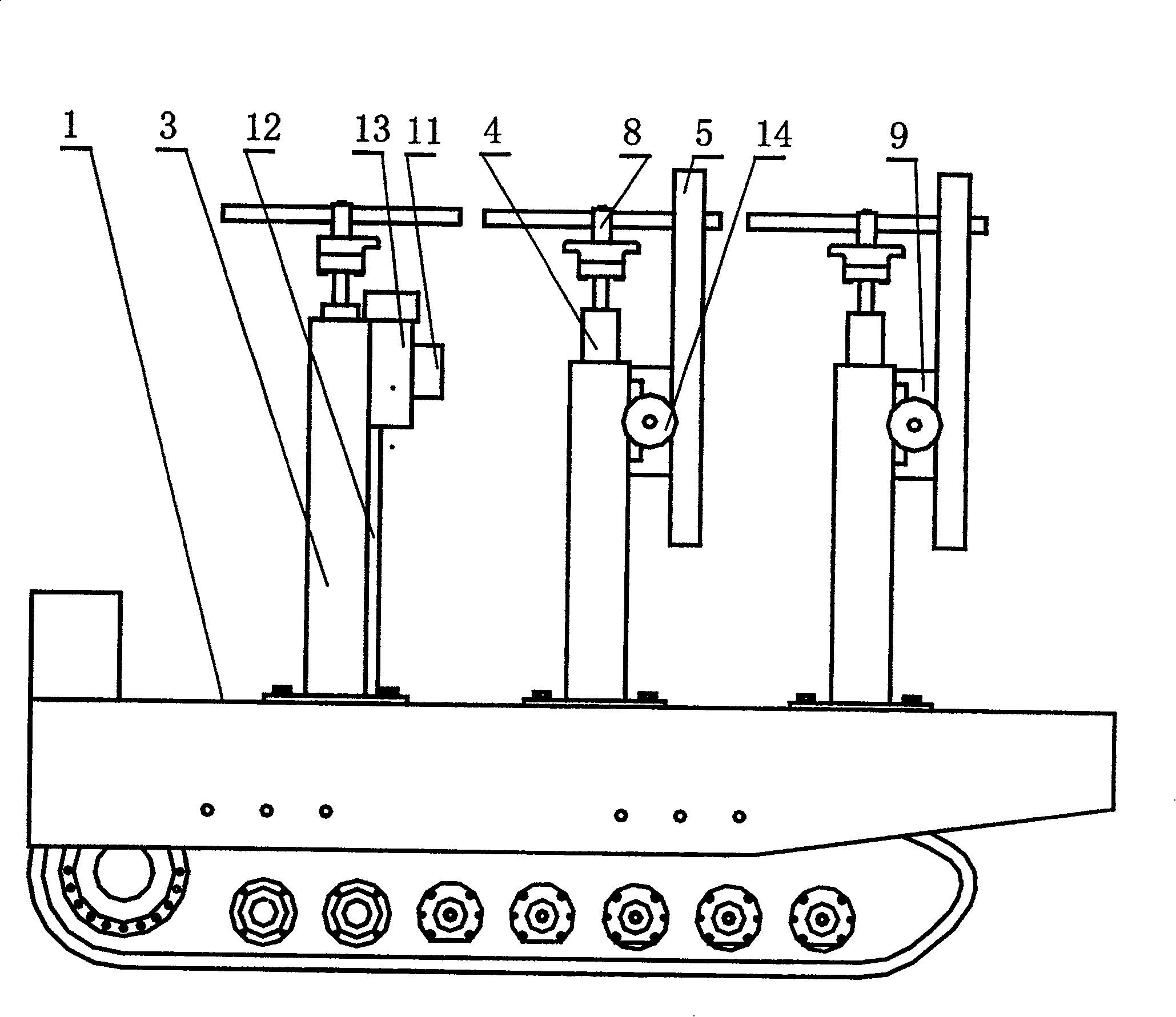 Gantry type self-walking roofbolter