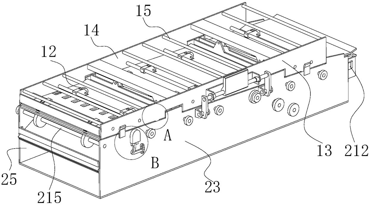 Ballot sorting module adopting side open paper feeding channel