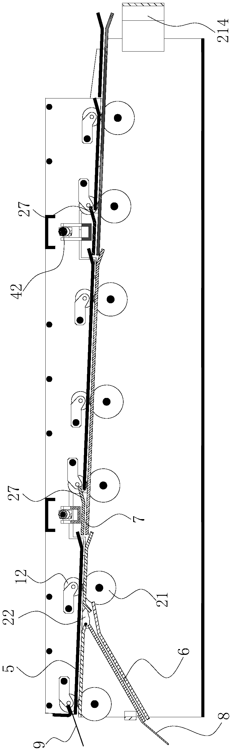 Ballot sorting module adopting side open paper feeding channel