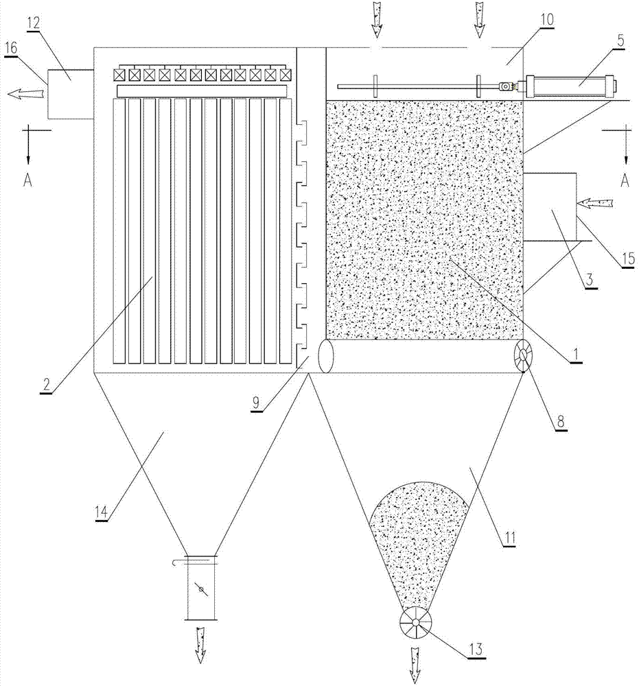 Method for carrying out multi-purification treatment on tar-containing dust