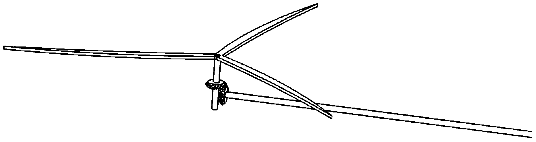 Multi-shaft rotor aircraft and transmission mechanism thereof