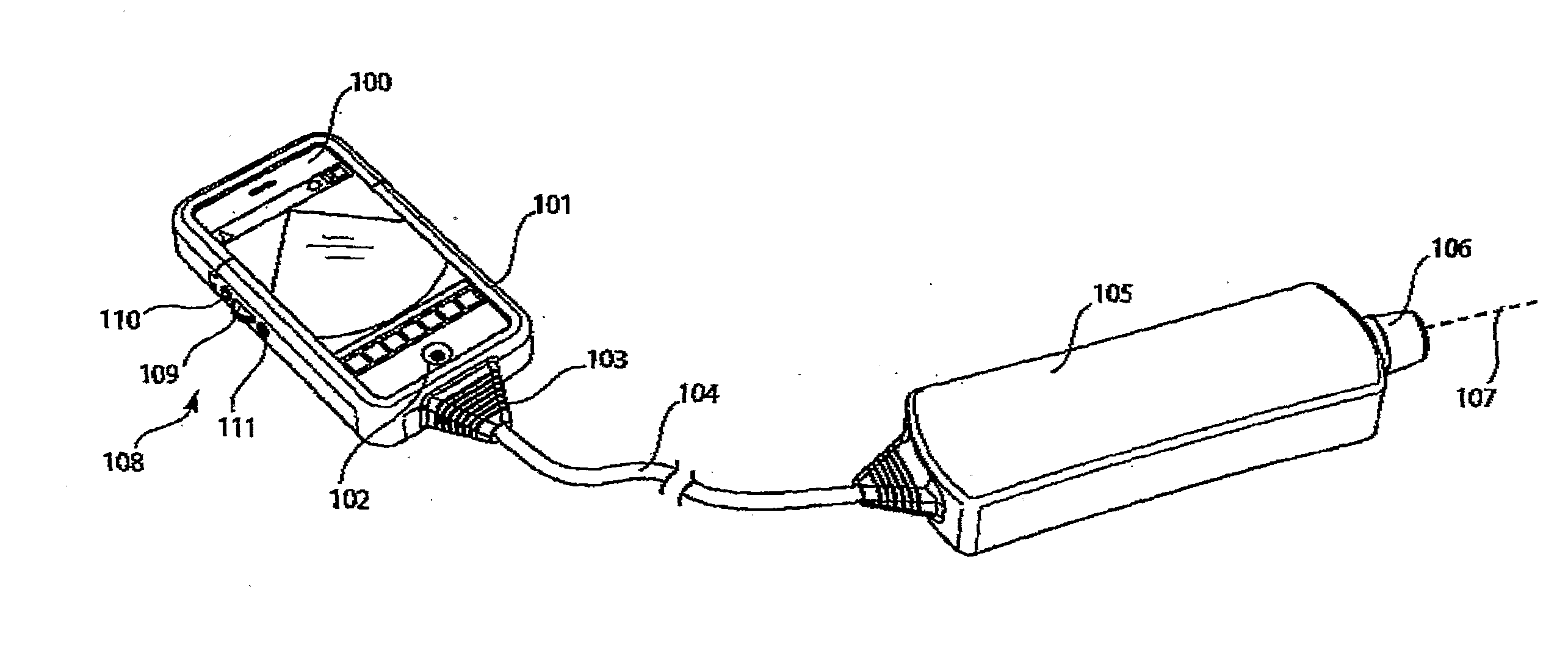 Docking system for medical diagnostic scanning using a handheld device