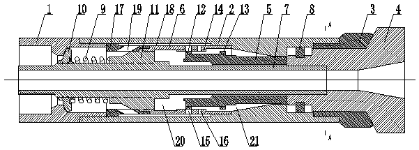 Reverse-circulation pneumatic impact down-the-hole hammer