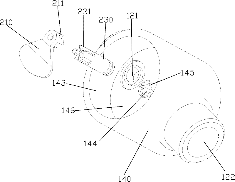 Pressing switching waterway mechanism