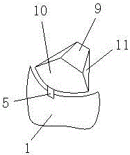 Jacking device for restoring collapse fracture block