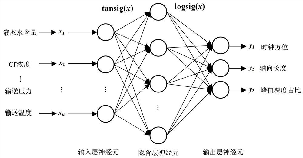 Pipeline corrosion defect prediction method based on optimized neural network