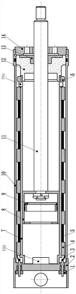 Multi-stage excitation double-cylinder magnetorheological damper and control method thereof