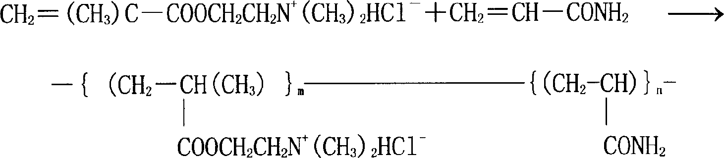 Cation type polymer flocculating agent and its preparation method