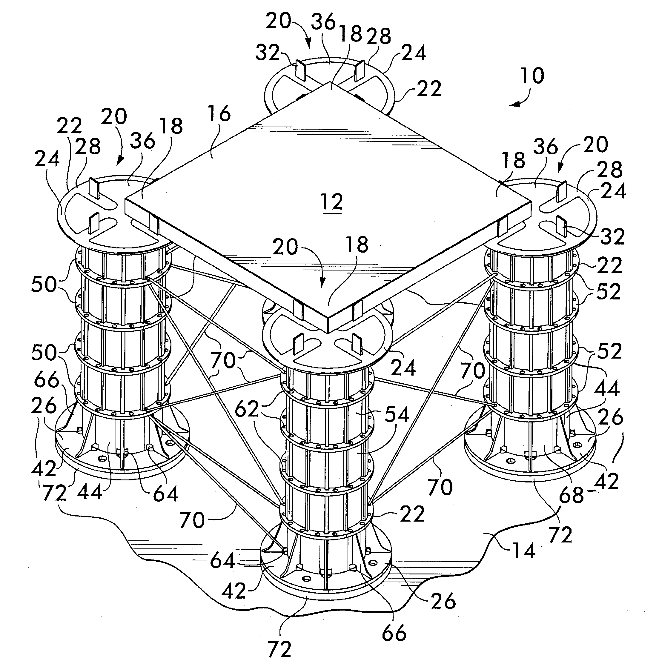 Pedestal for Ballast Block Decking