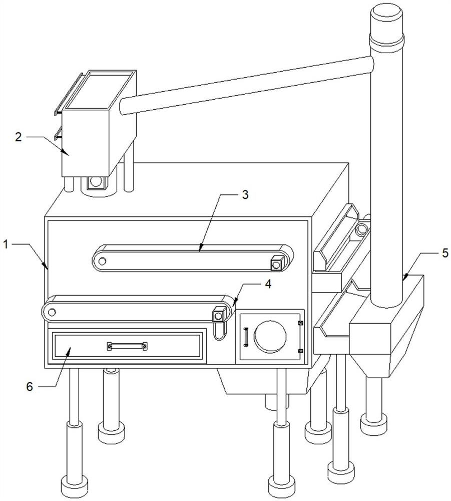 Waste tire pyrolysis carbon black magnetic separation device based on environmental protection