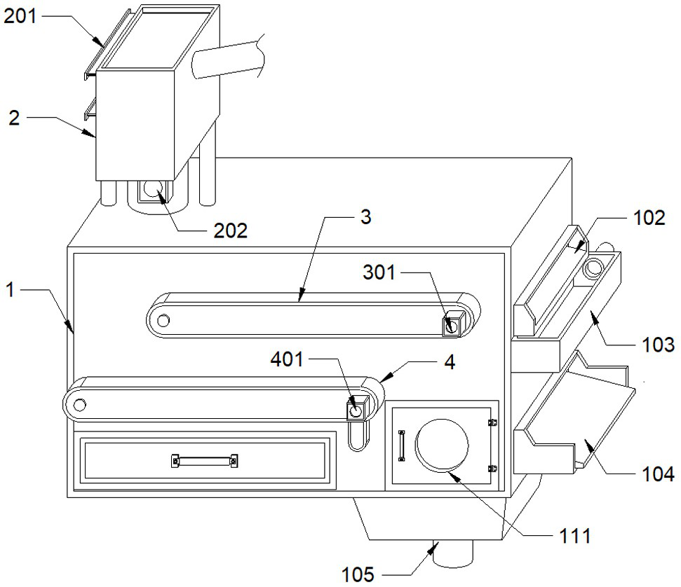 Waste tire pyrolysis carbon black magnetic separation device based on environmental protection