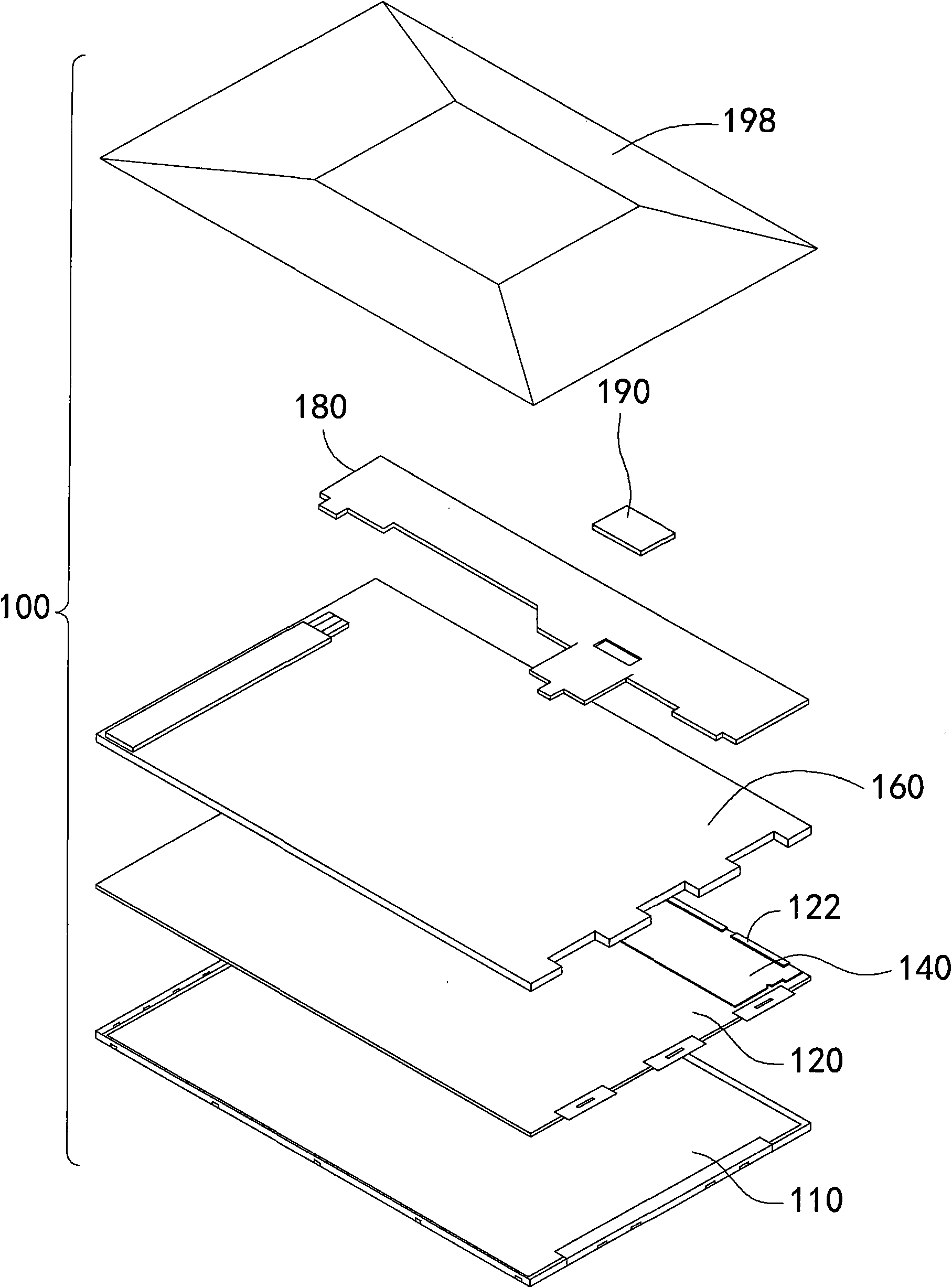 Panel display and protecting structure for same