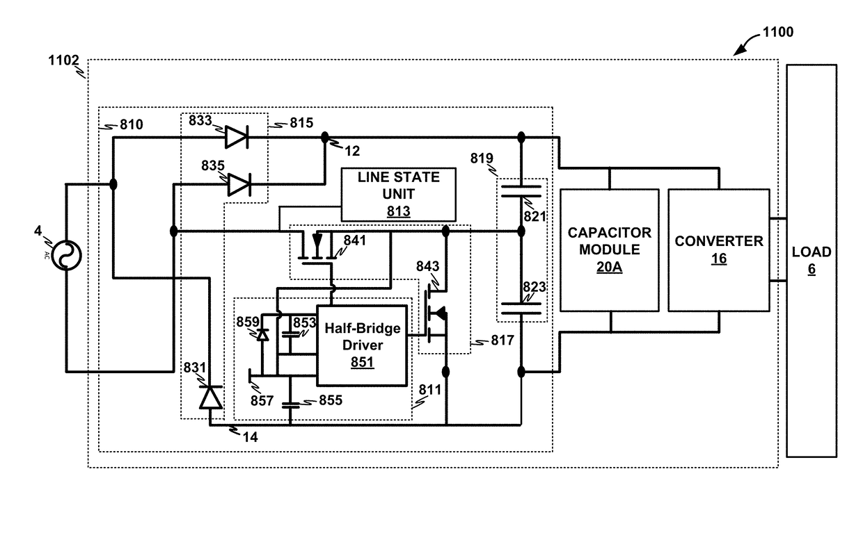 Voltage doubler with capacitor module for increasing capacitance