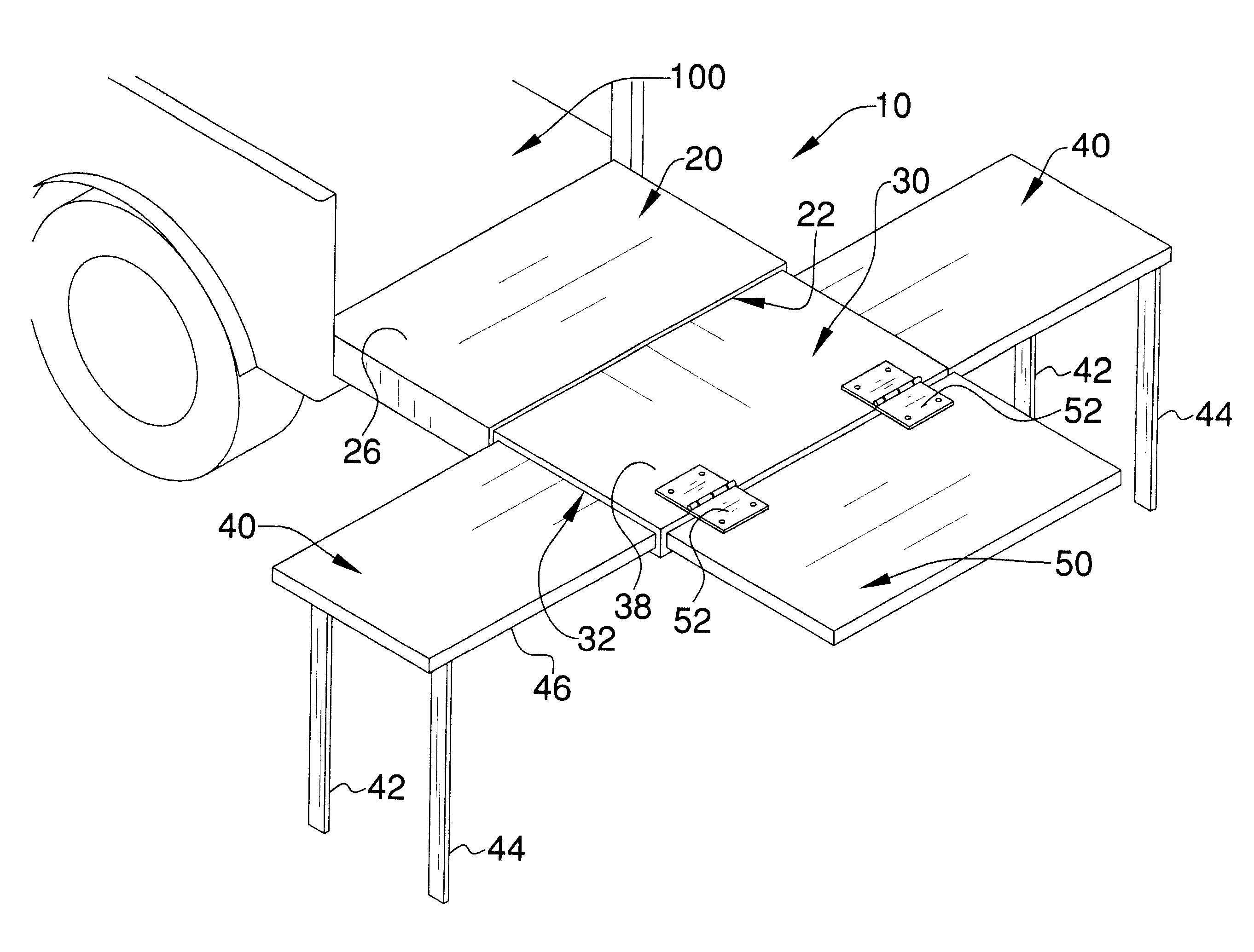 Truck tailgate extension and table