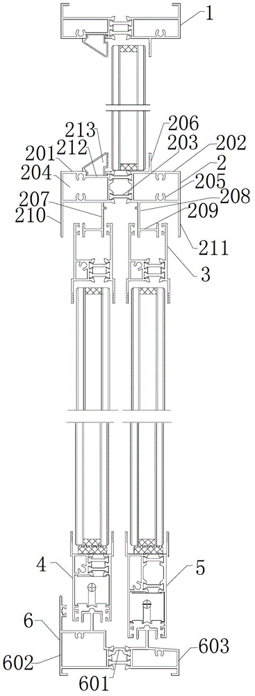 Sliding window with novel structure