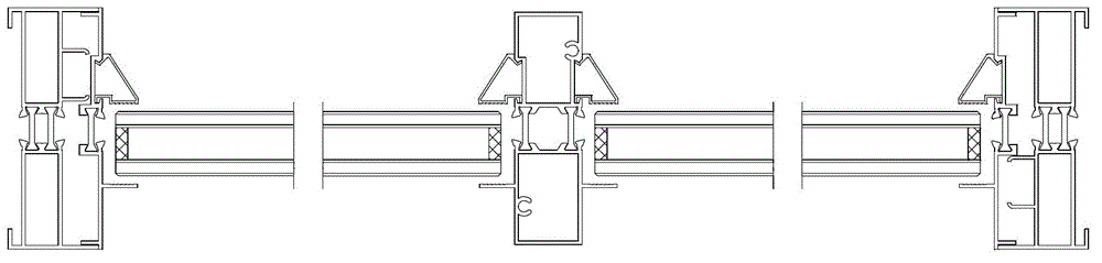 Sliding window with novel structure