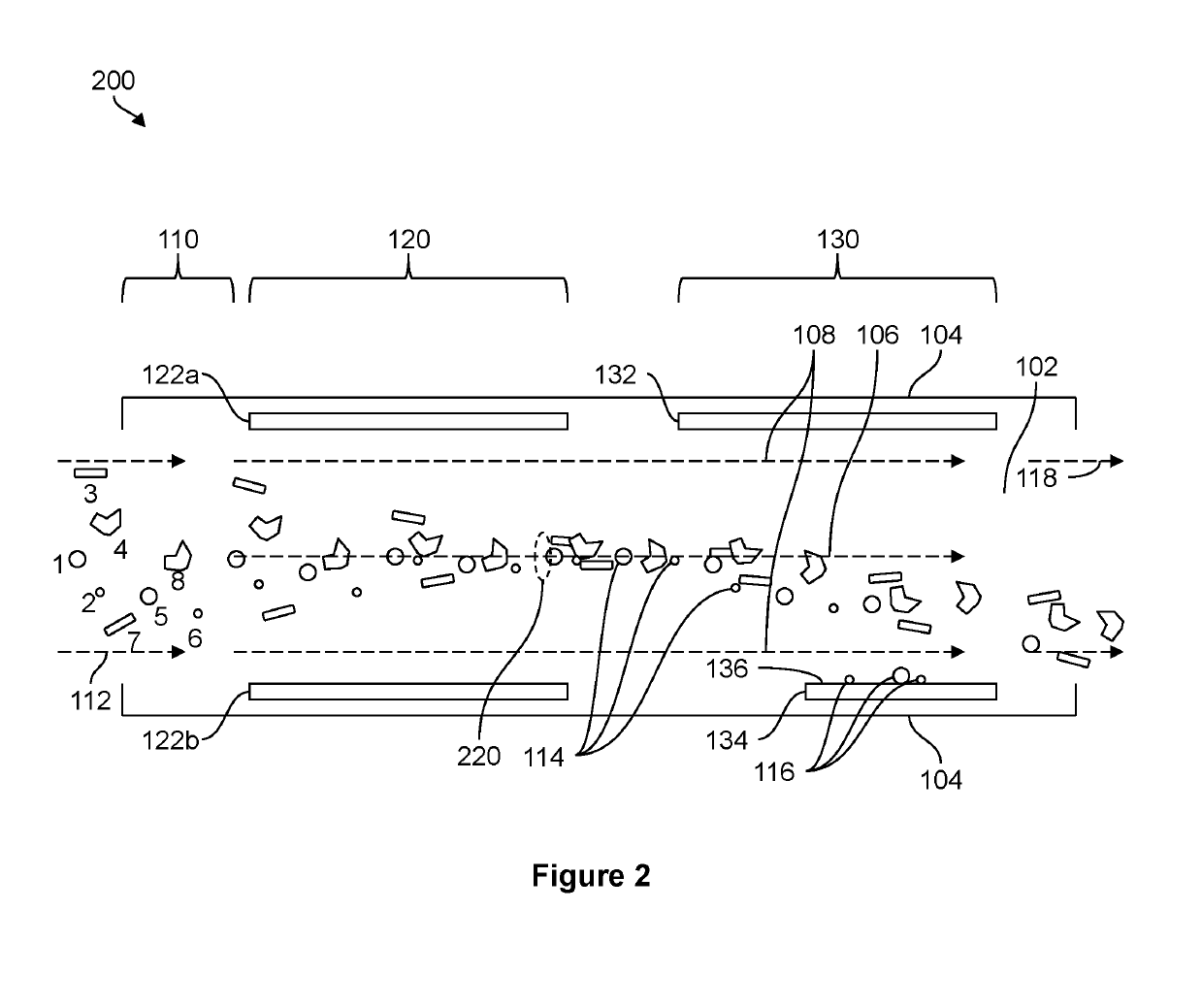 Thermophoretic particle detection system with variable channel geometry