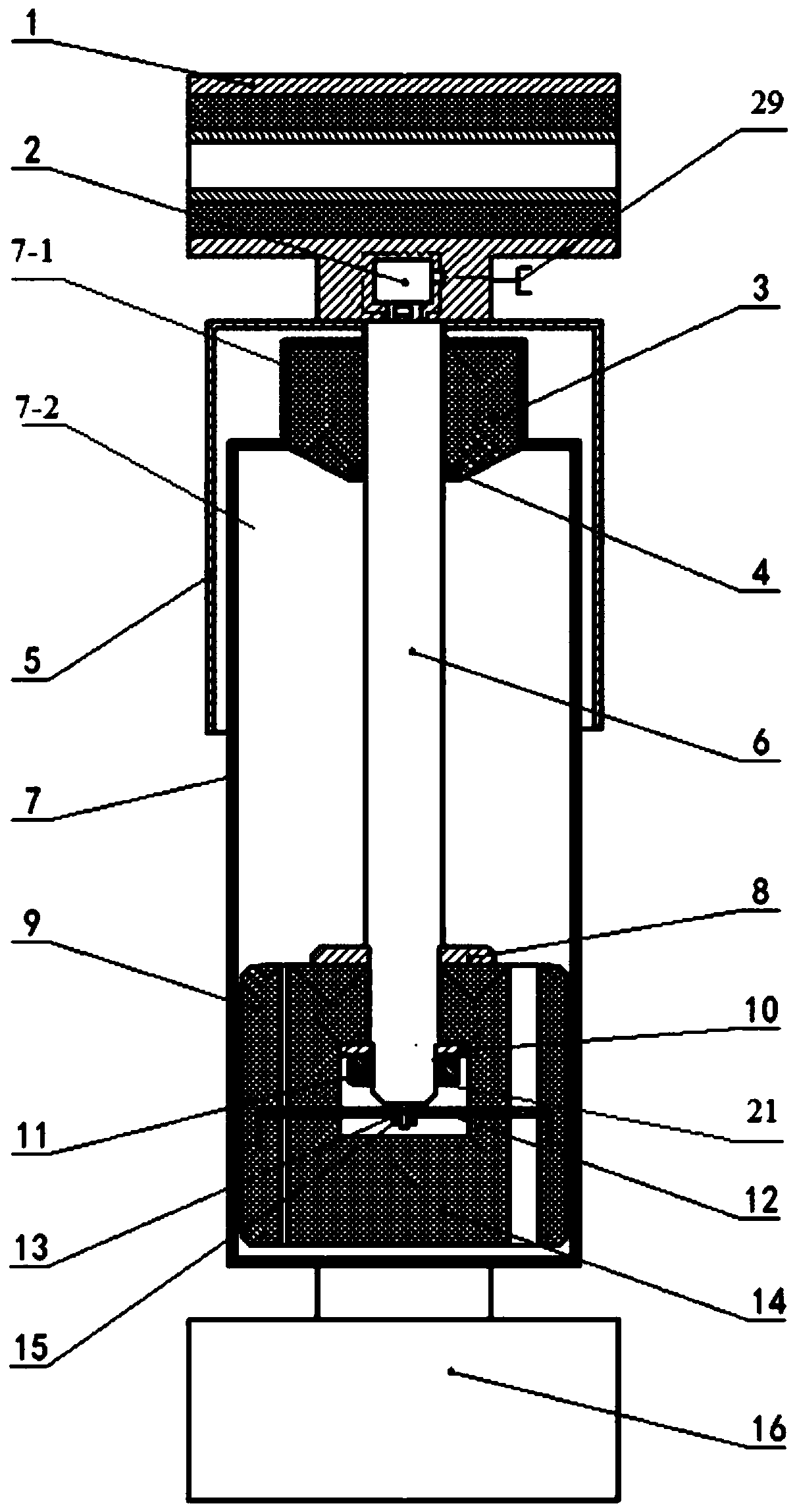 Intelligent hydraulic barrel type shock absorber for automobile