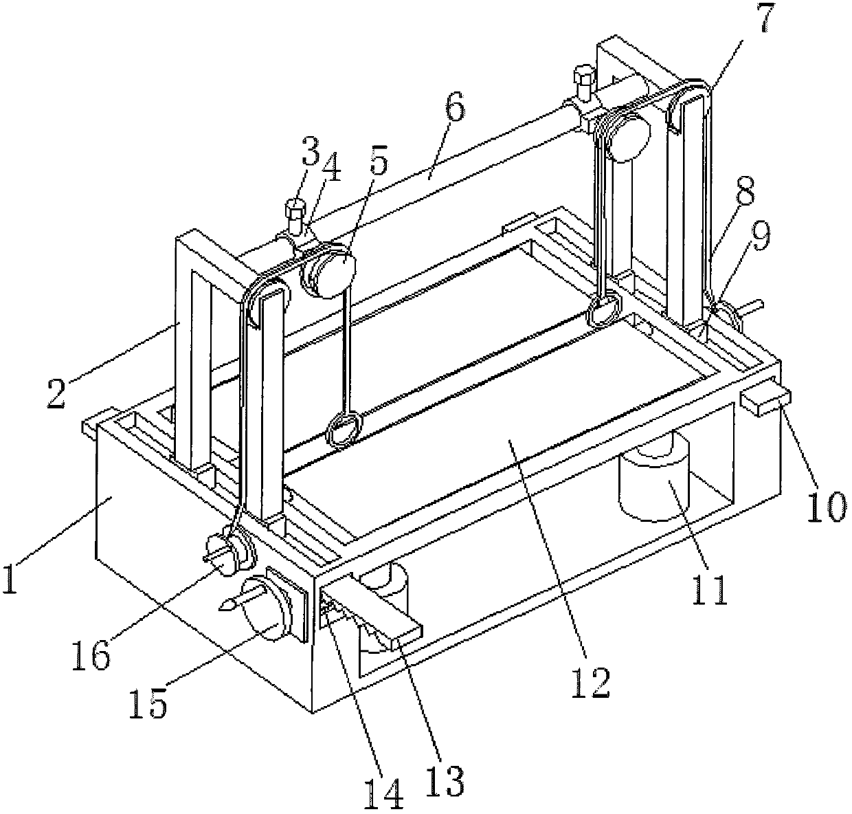 A traction and turning over synchronous multifunctional nursing device