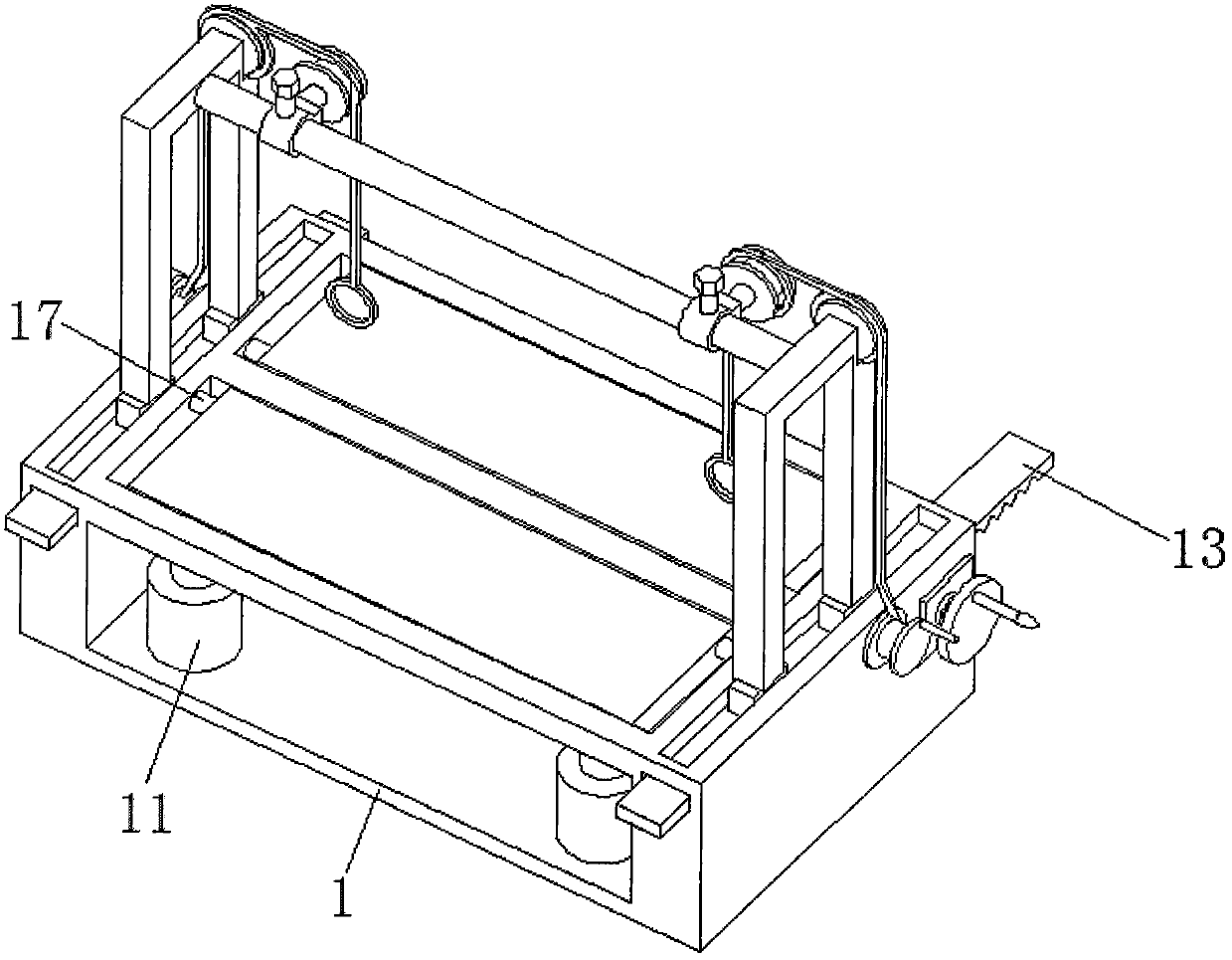 A traction and turning over synchronous multifunctional nursing device