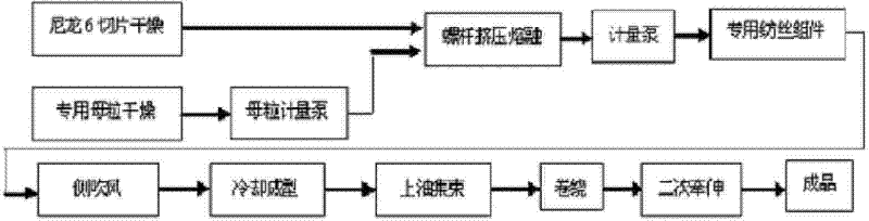 Hygroscopic fine denier/ultrafine denier nylon masterbatch, nylon and preparation method thereof