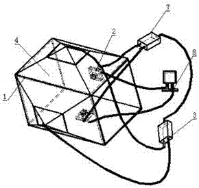 Active camera system for measuring flying state of projectile and measuring method thereof