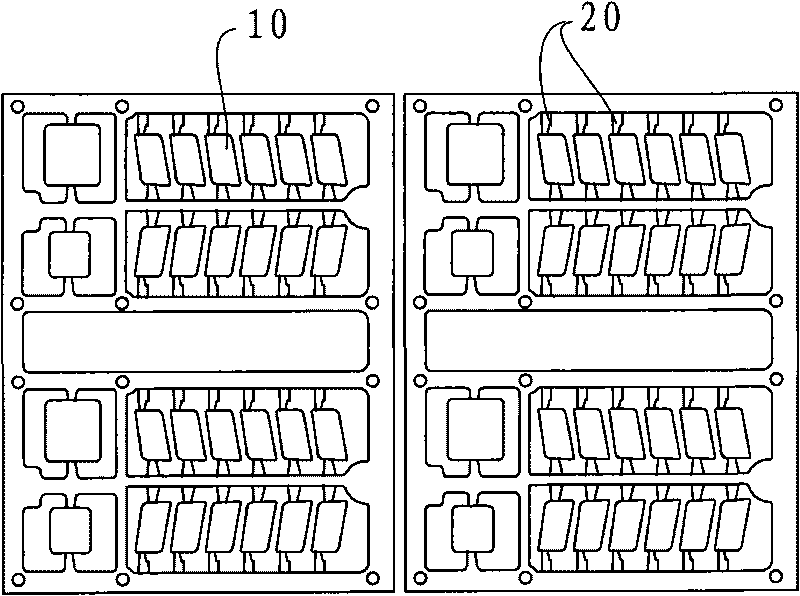 Method for mold-unloading and cooling thin and small injection molding part and part taking board