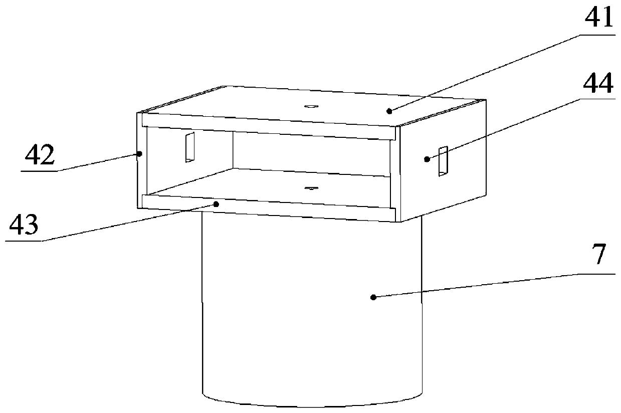 Device for taking parts through corrugated pipe of automobile shock absorber dust cover