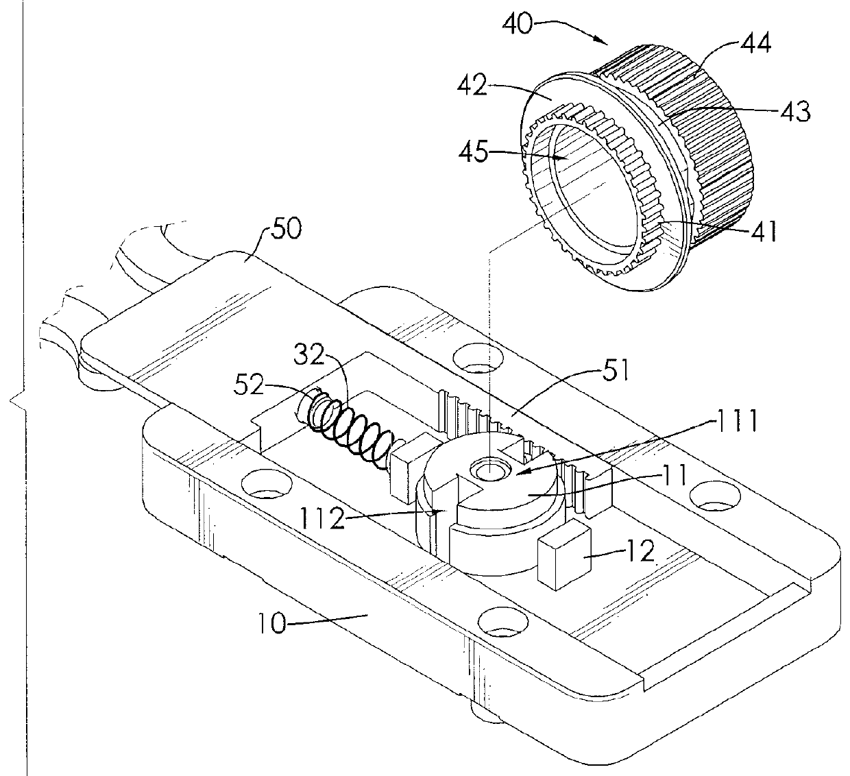 Securing device for table device