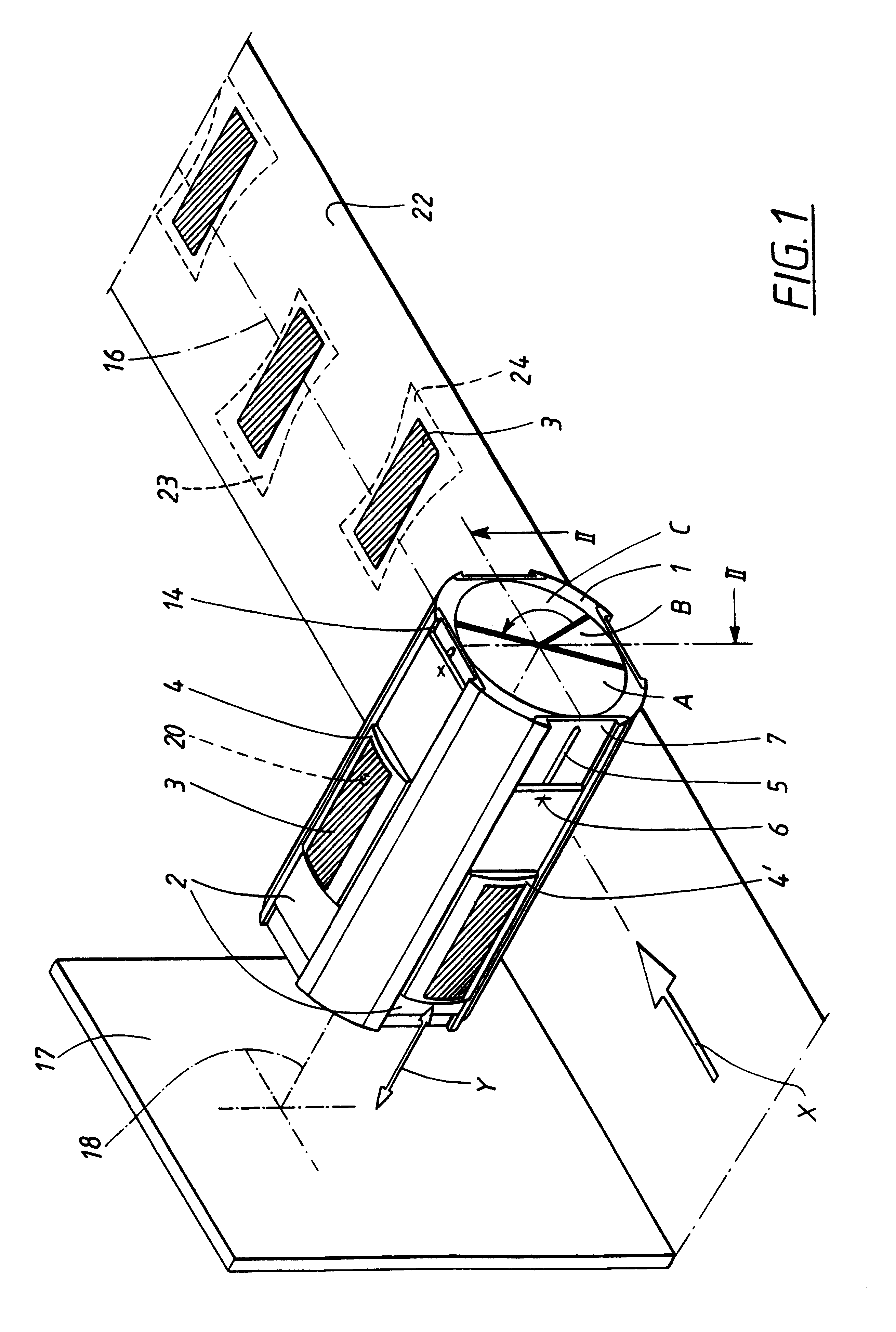 Application drum for use in the production of absorbent articles