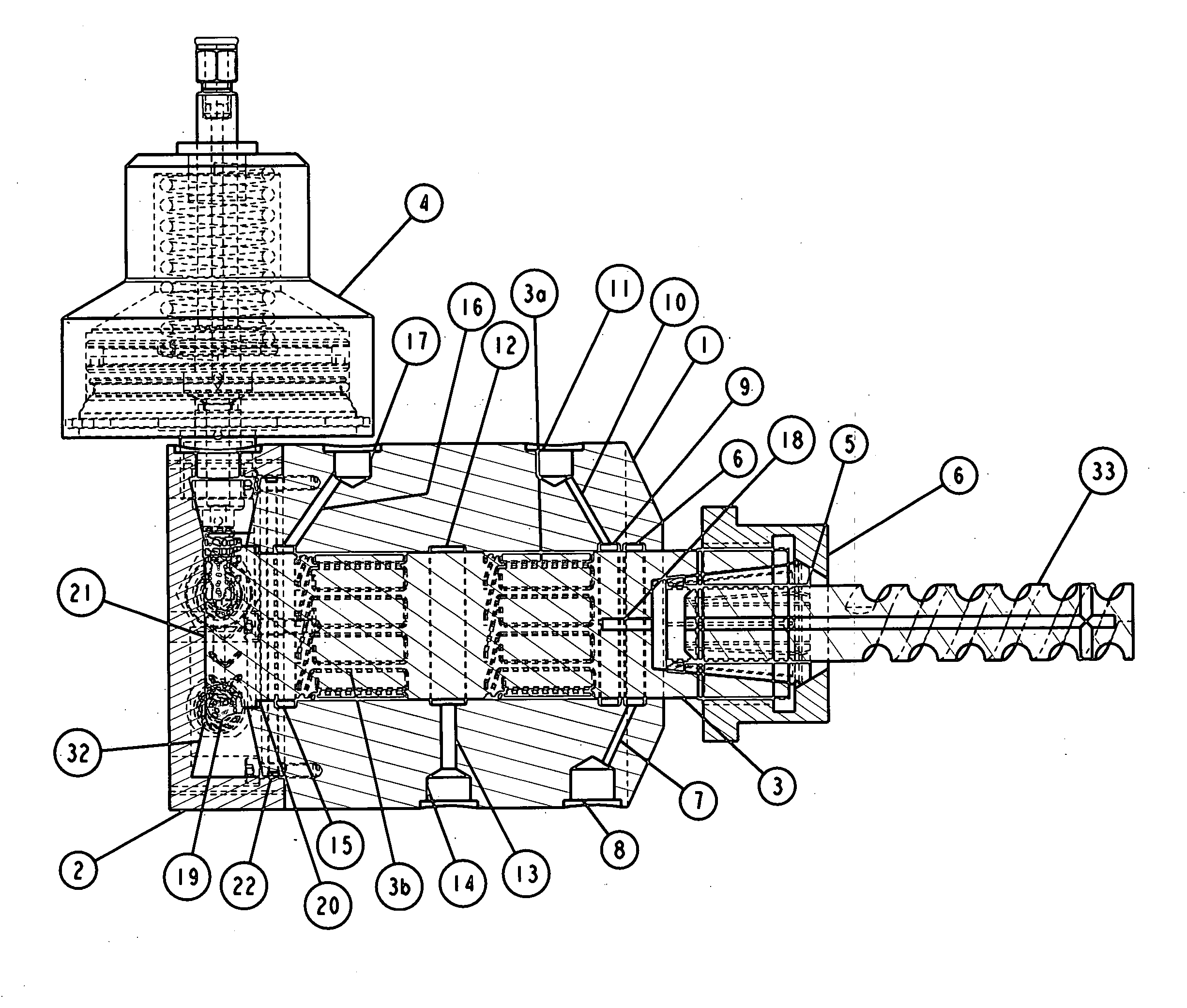 Ultra high pressure machining spindle