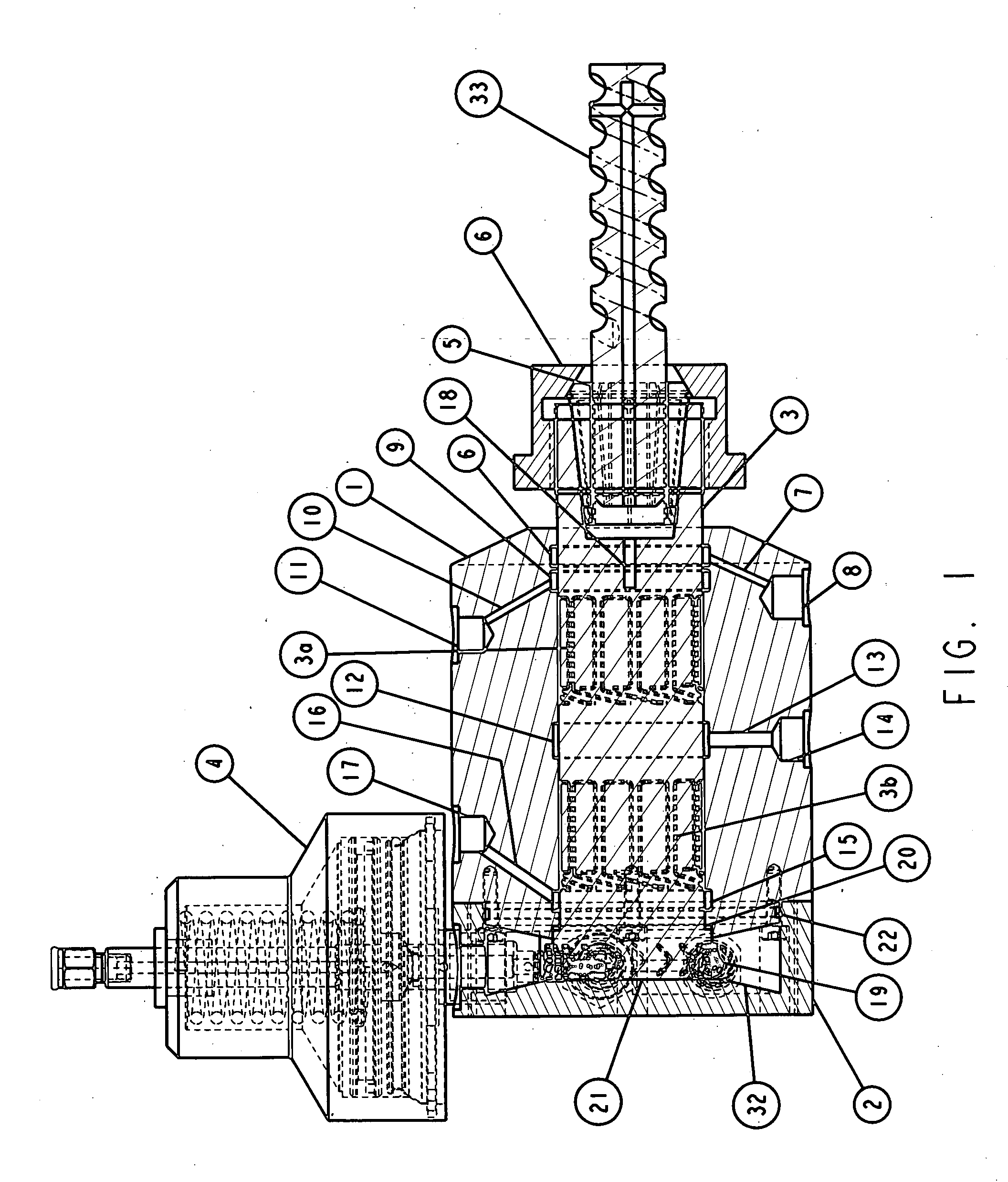 Ultra high pressure machining spindle