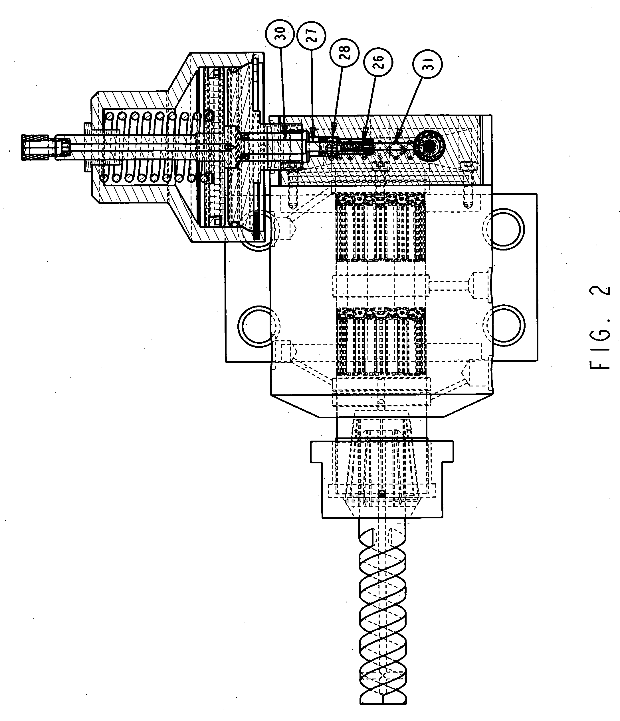 Ultra high pressure machining spindle