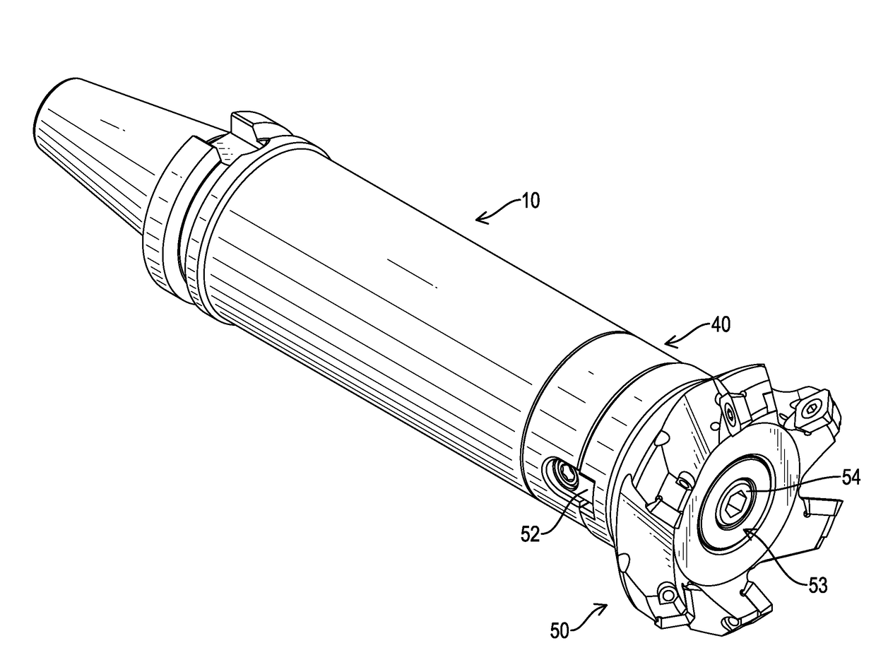 Cutter holder with vibration resistant structure