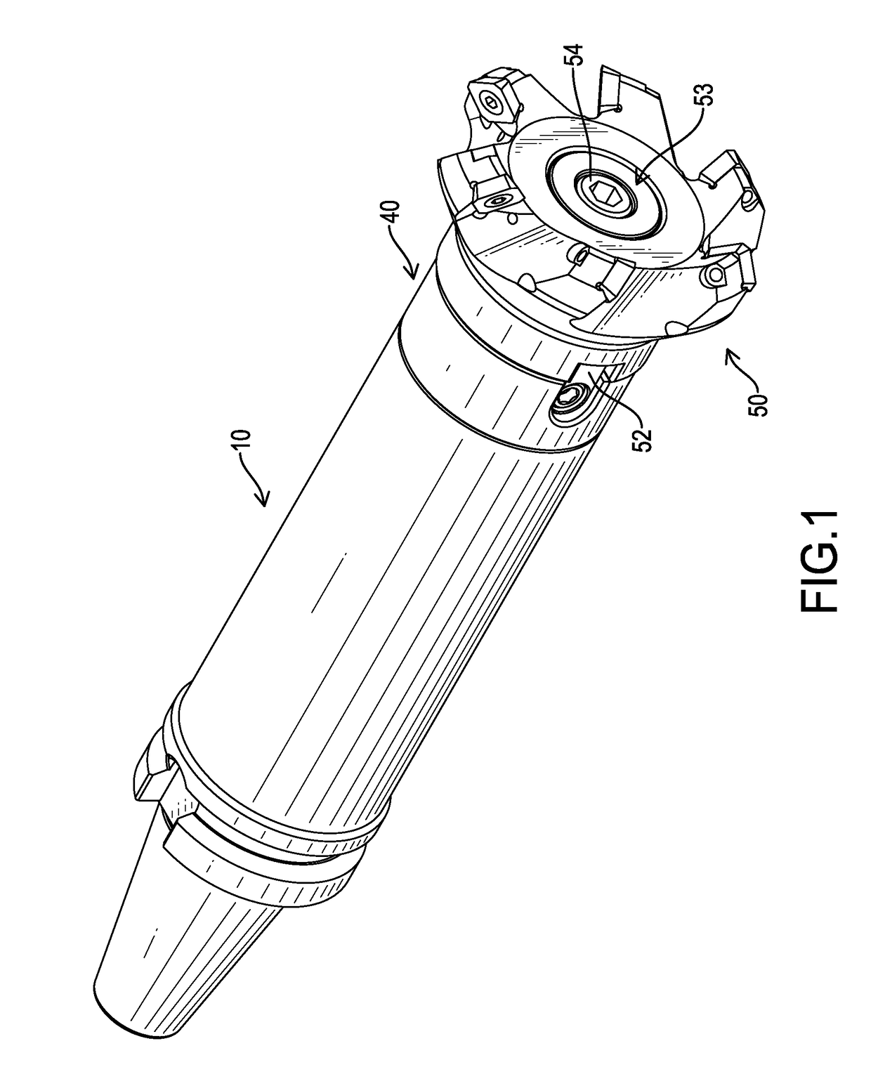 Cutter holder with vibration resistant structure