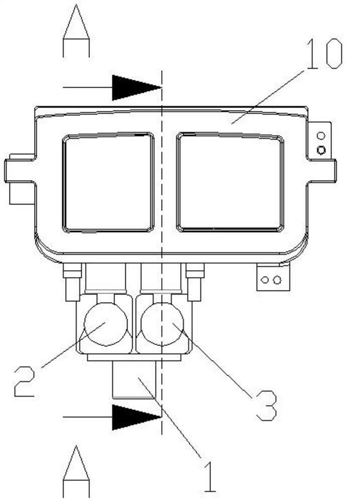 Detergent putting device and washing machine