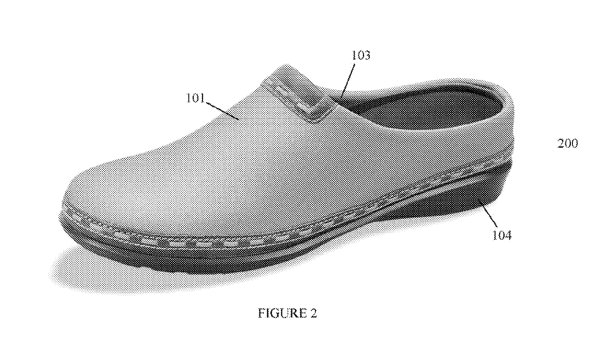 Shoe with Conforming Upper