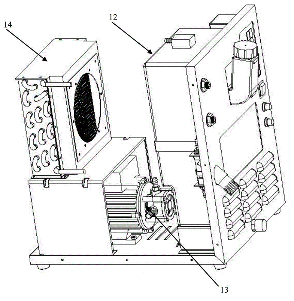 Portable double-pump circulating water cooling system and cooling method