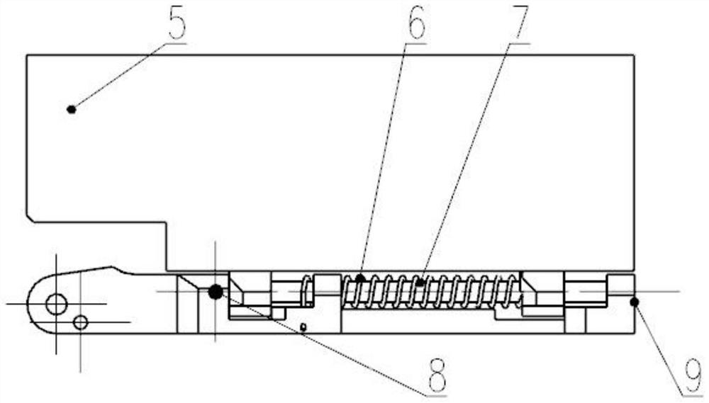 Method for unfolding and locking small-caliber projectile body-large wingspan space folding empennage