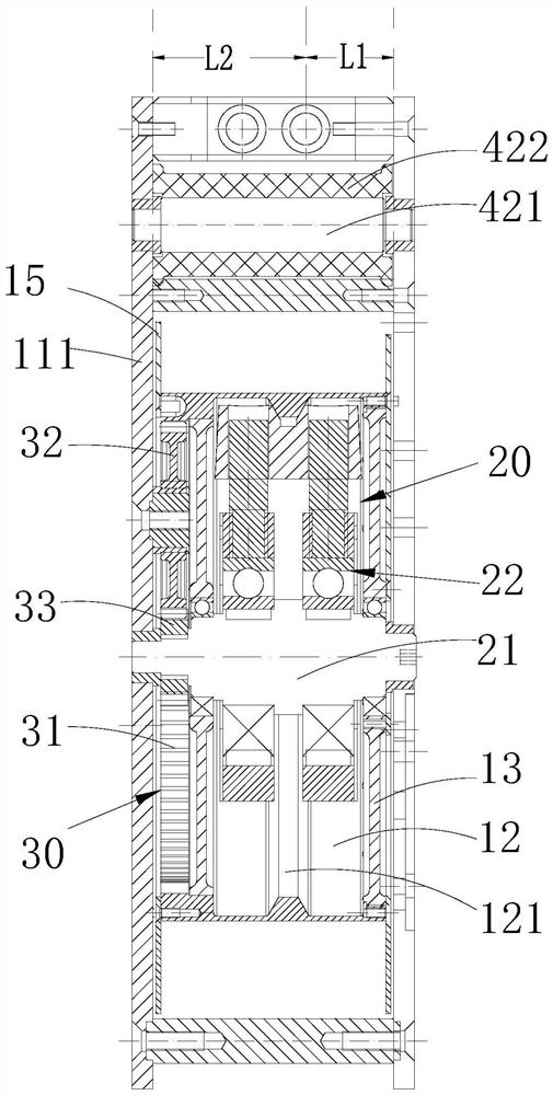 High-altitude escape backpack and rope retractable descent control device thereof