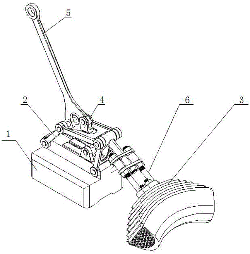 Permanent magnetism positioning emergency plugging device based on pressure vessel fillet weld leakage