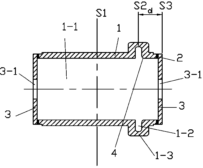 Mould and method for manufacturing bimetal plain thrust sliding bearing blank and manufacturing method thereof