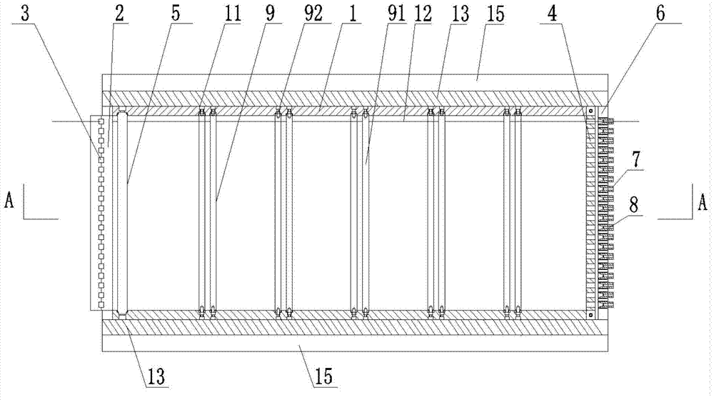 Glass fiber dispersion and guide device