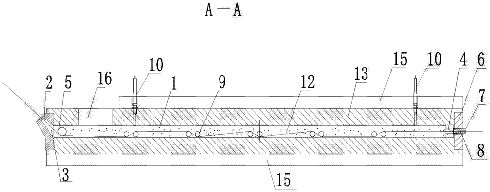 Glass fiber dispersion and guide device