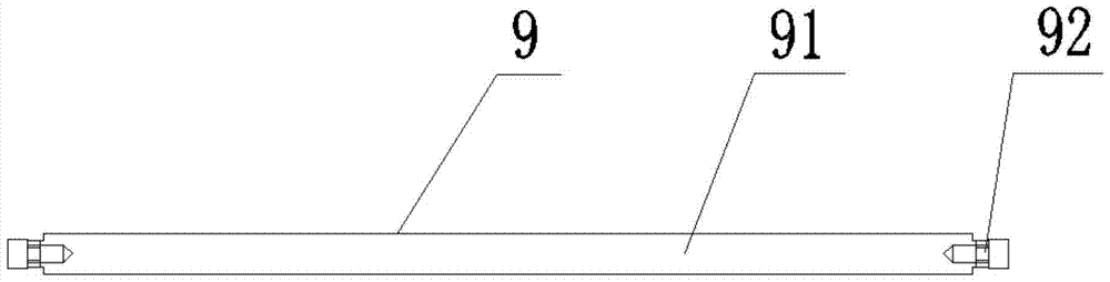 Glass fiber dispersion and guide device