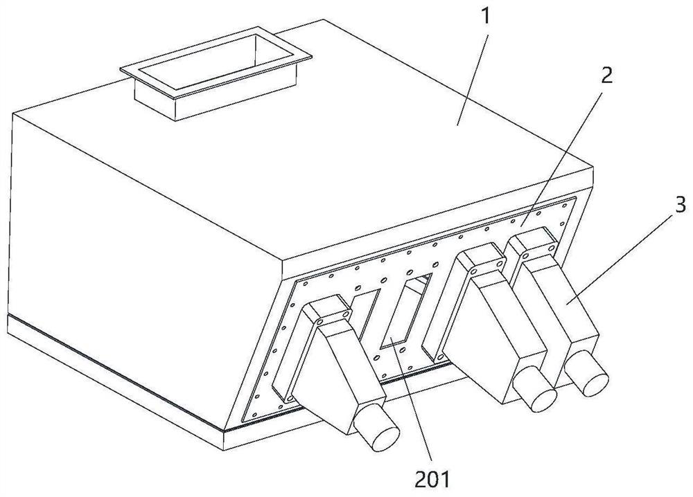 Modular end part junction box of railway vehicle and railway vehicle