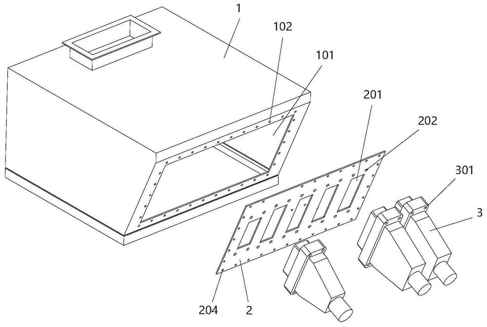 Modular end part junction box of railway vehicle and railway vehicle